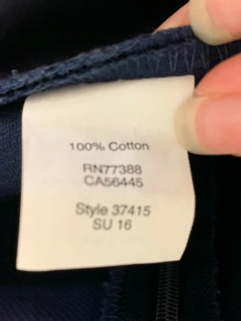 Women's J. Crew Factory Navy Blue Cotton The Pencil Skirt Size 4 Office Career